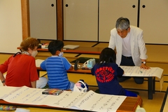 子ども連句教室の様子