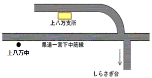 上八万支所の地図画像